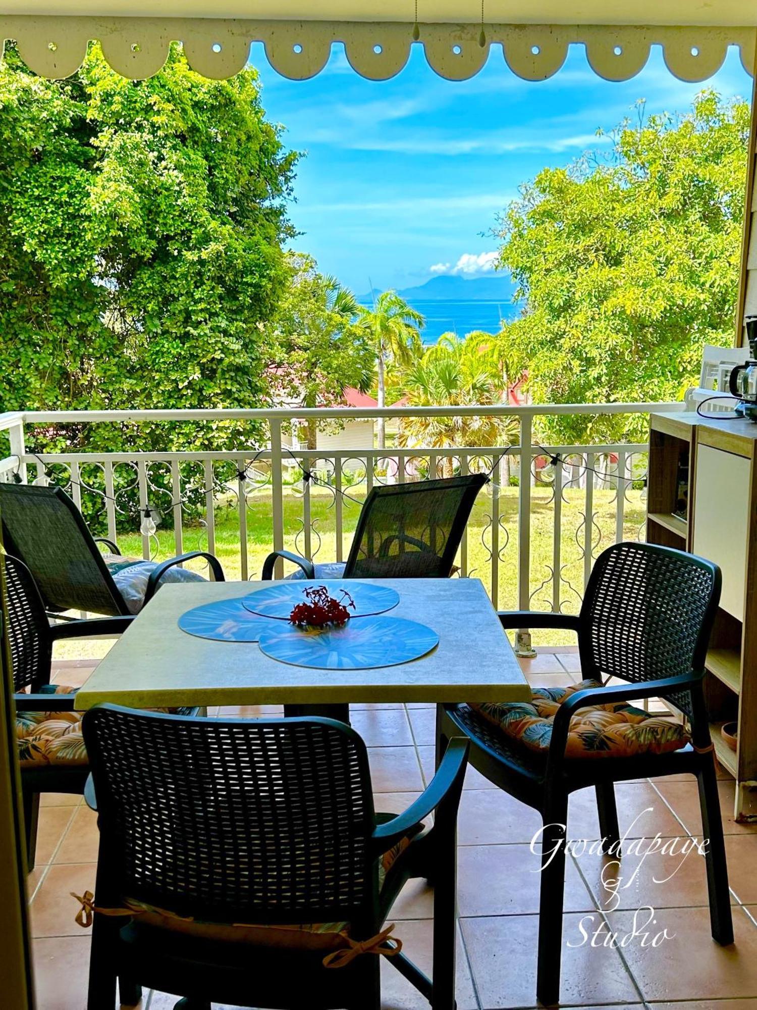 Vue Exclusive Mer Et Volcan, Village Vacances Avec Plage Et Piscine, Les Gwadastudios Sainte-Anne  Exterior photo